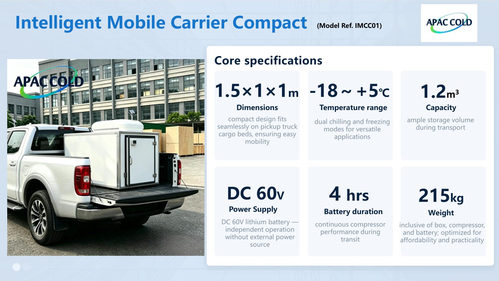 Intelligent Mobile Carrier Compact